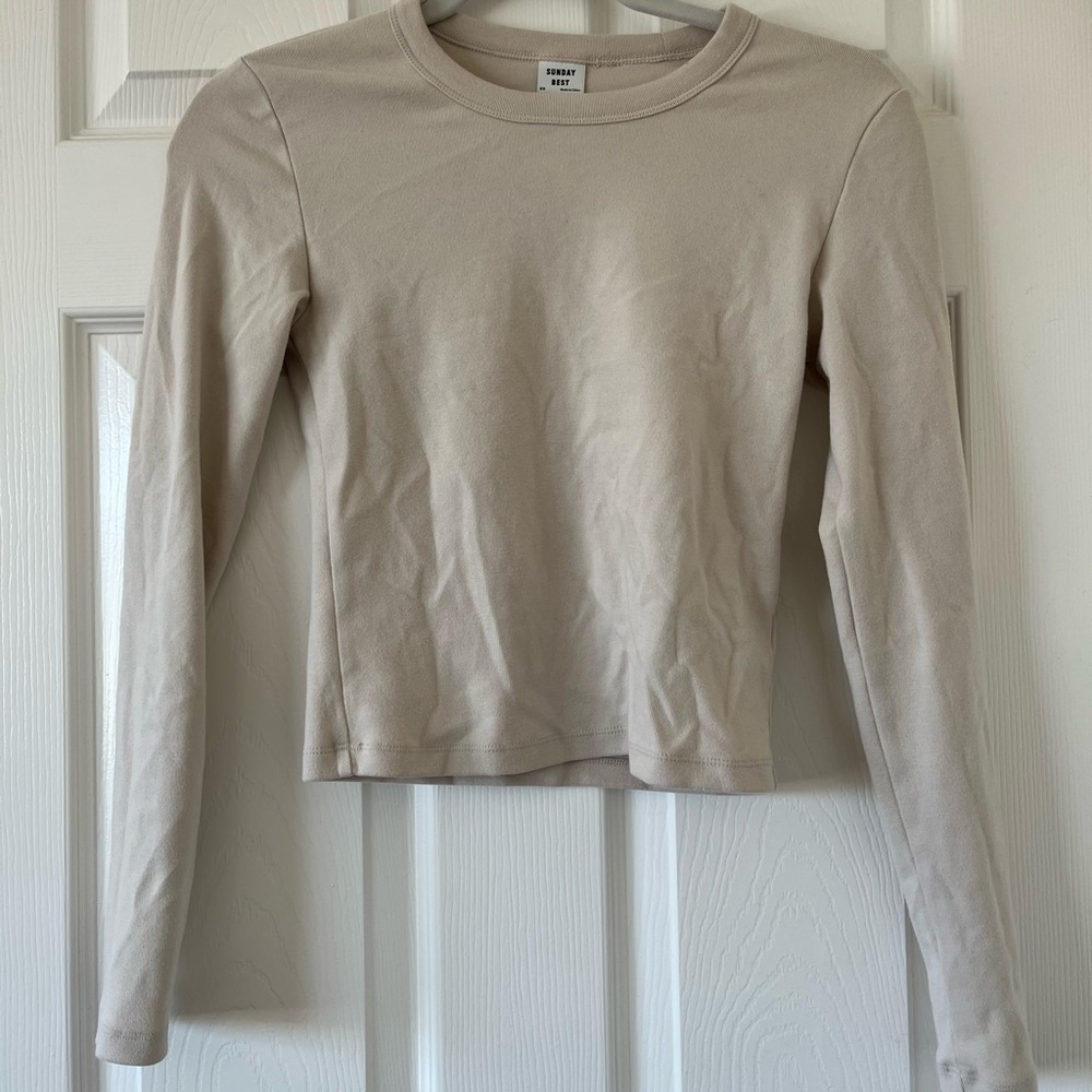 Sunday Best Aritzia Crop Long Sleeve